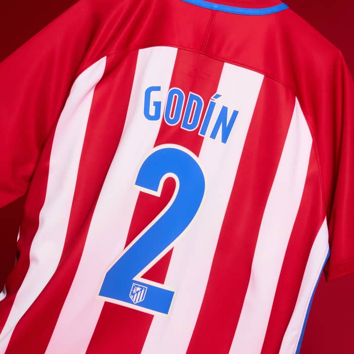 2016-17 Atletico Madrid Maillot Domicile Godin #2 - 6/10 - (L)