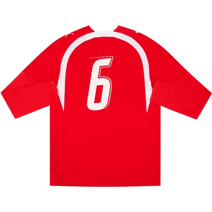 2006-07 Austria Match Issue Home L/S Shirt #6