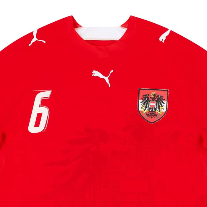2006-07 Austria Match Issue Home L/S Shirt #6
