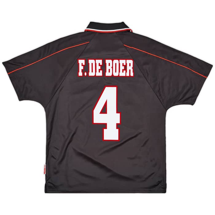 1998-99 Ajax Away Shirt F.De Boer #4 - 8/10 - (L)