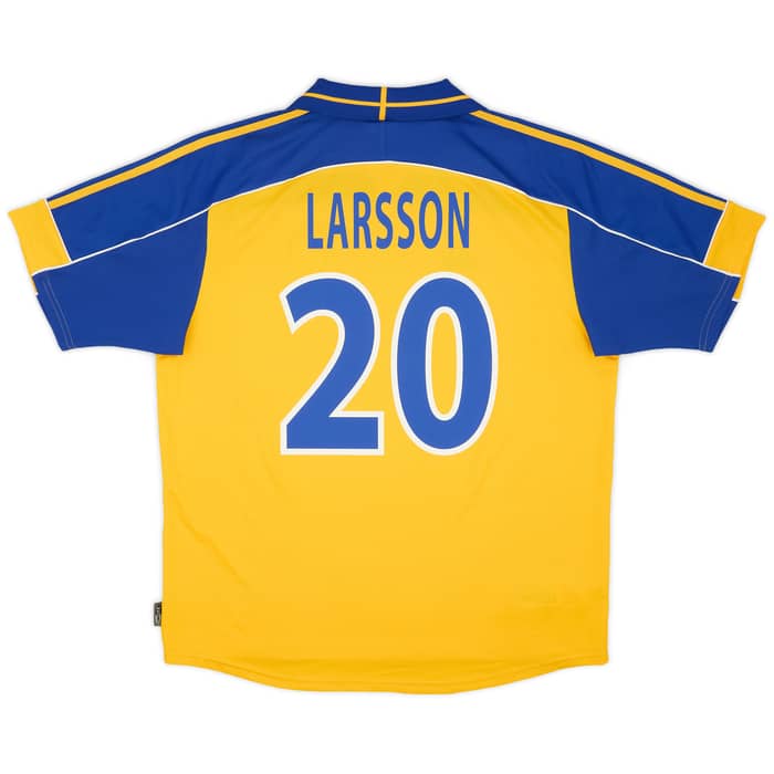 2000-02 Sweden Home Shirt Larsson #20 - 8/10 - (XL)