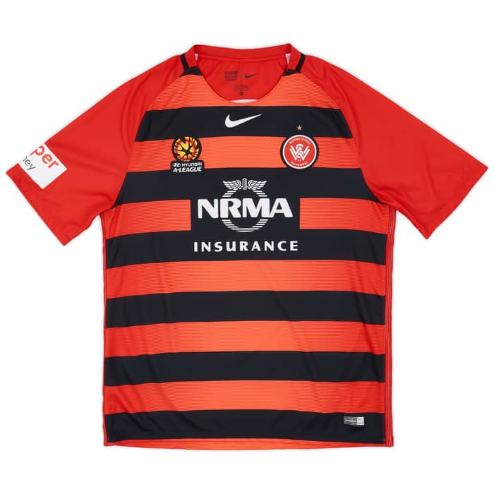 2016-17 Western Sydney Wanderers Home Shirt - 8/10 - (XL)