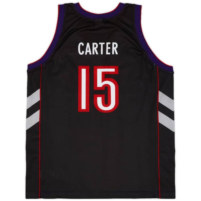 1999-03 Toronto Raptors Carter #15 Champion Away Jersey - 8/10 - (XL)