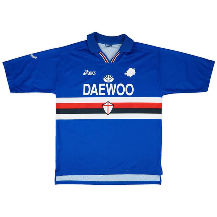 1997-98 Sampdoria Match Issue Home Shirt Vergassola #19