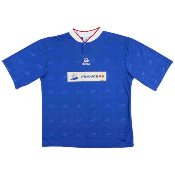 1998 France 'Coupe de Monde' Training Shirt - 9/10 - (XL)