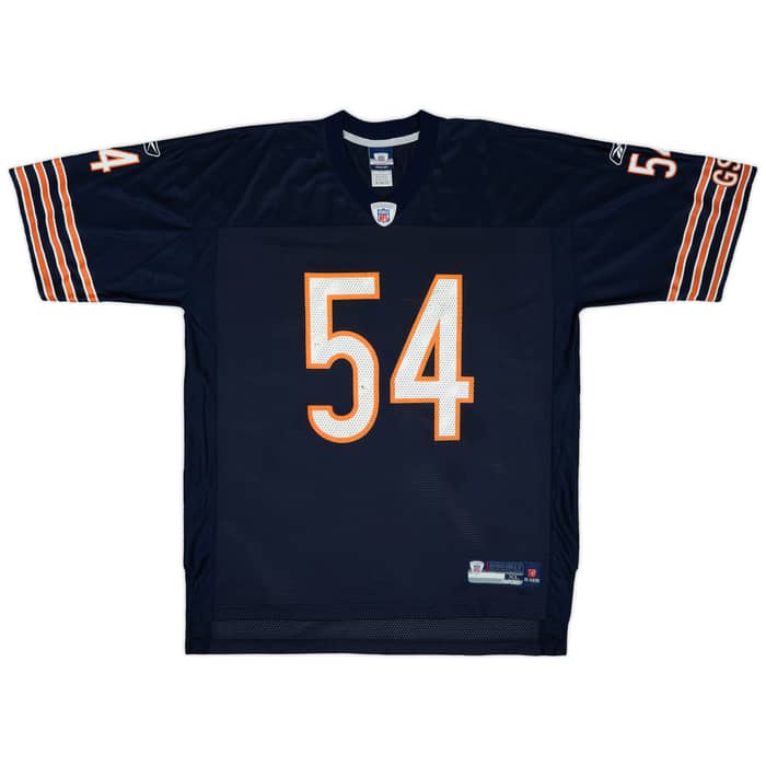 2007 Chicago Bears Urlacher #54 Reebok On Field Home Jersey - 7/10 - (XL)