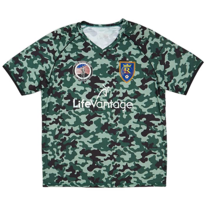2015-18 Real Salt Lake Player Issue Military Appreciation Warm Up Shirt #12