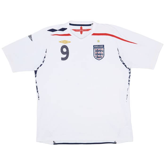 2007-09 England Home Shirt Rooney #9 - 7/10 - (XXL)