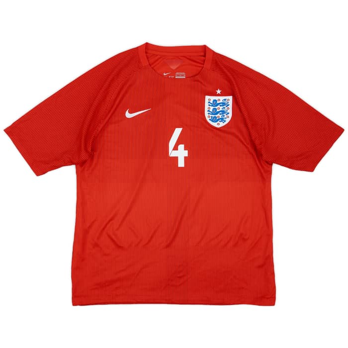 2014-15 England Away Shirt Gerrard #4 - 6/10 - (XL)