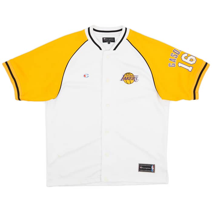 2008-10 LA Lakers Gasol #16 Champion Shooting Shirt - 5/10 - (S)