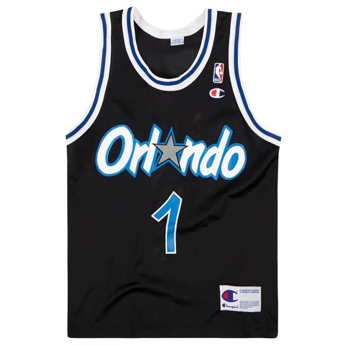 1995-98 Orlando Magic Hardaway #1 Champion Jersey (Alternate) M