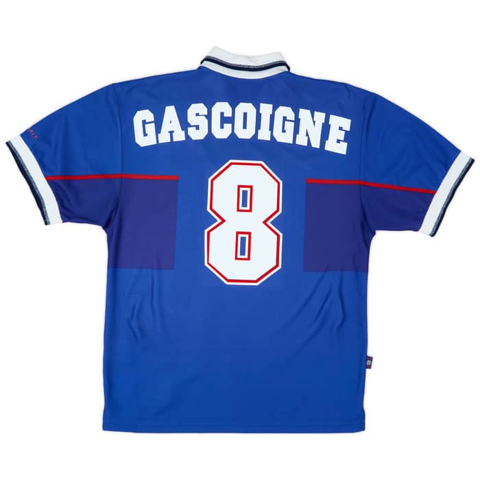 1997-99 Rangers Home Shirt Gascoigne #8 - 8/10 - (M)
