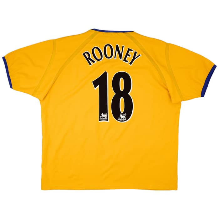 2003-04 Everton Away Shirt Rooney #18 - 9/10 - (XXL)