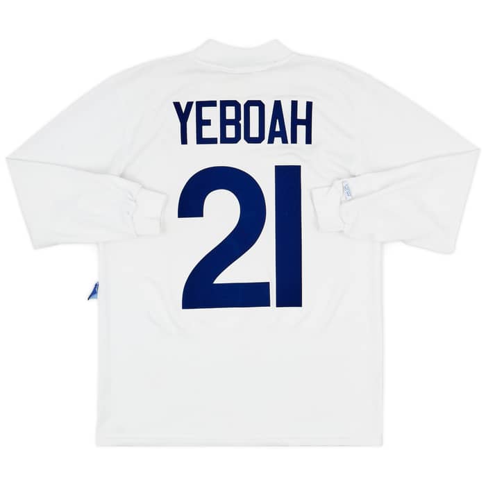 1995-96 Leeds United Home L/S Shirt Yeboah #21 - 6/10 - (M)