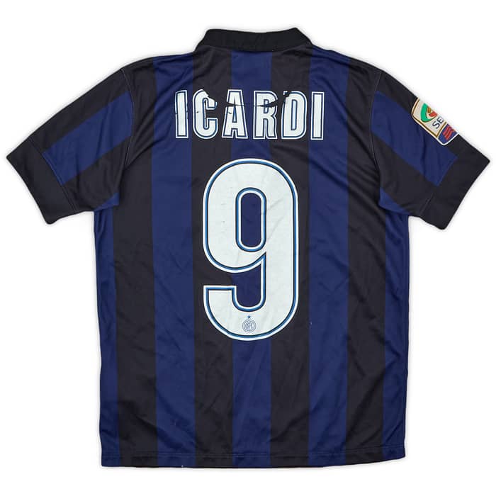 2013-14 Inter Milan Home Shirt Icardi #9 - 5/10 - (M.Boys)