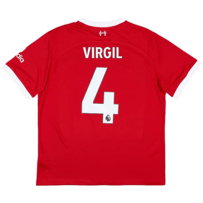 2023-24 Liverpool Home Shirt Virgil #4