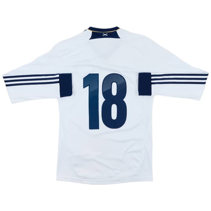 2012-14 Scotland Authentic L/S Away Shirt #18 - 8/10 - (S)