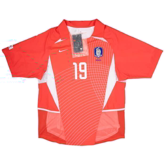 2002-03 South Korea Player Issue Home Shirt J.H.Ahn #19 (M)
