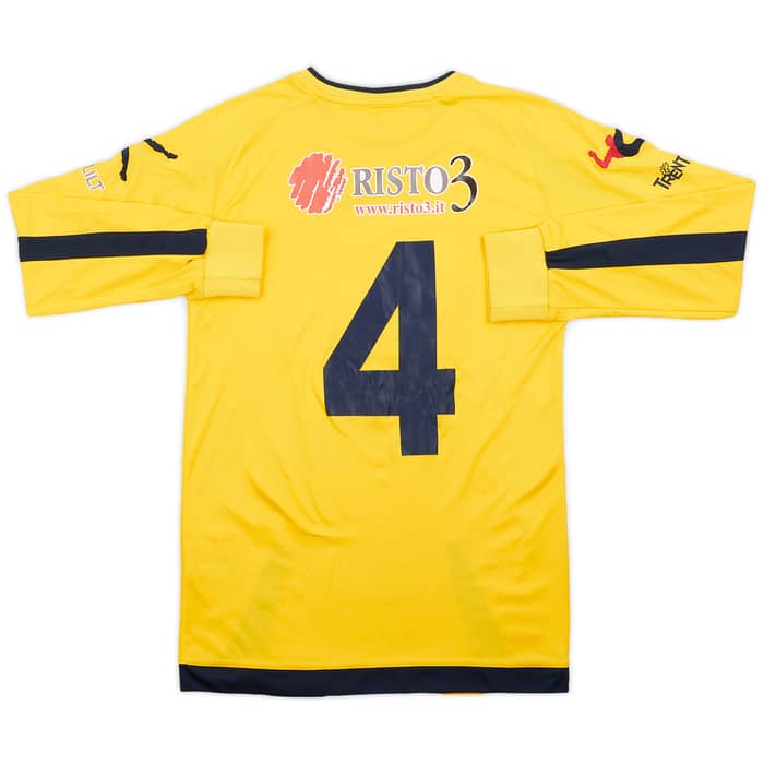 2014-15 AC Trento Home L/S Shirt #4 - 8/10 - (S)