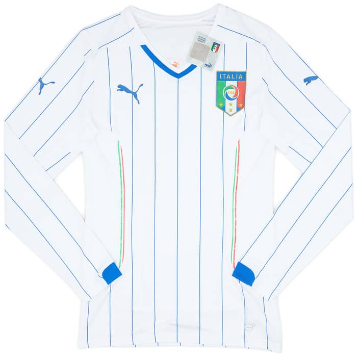 2014-15 Italy Player Issue Away L/S Shirt (L)