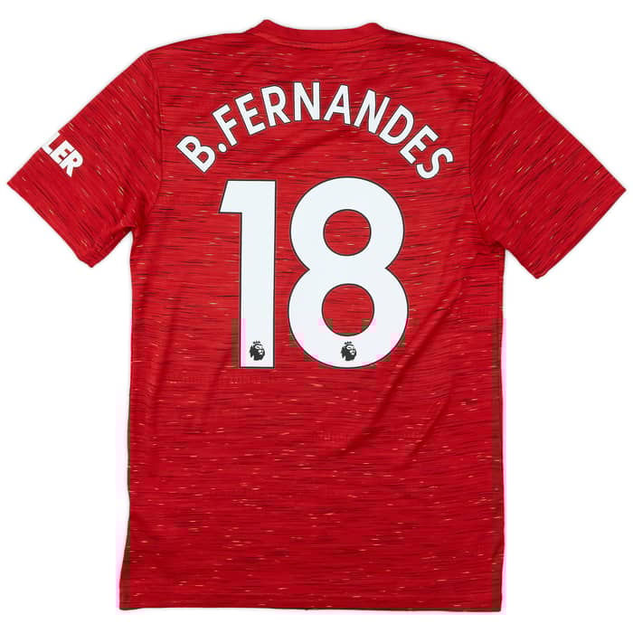 2020-21 Manchester United Home Shirt B.Fernandes #18 - 9/10 - (S)