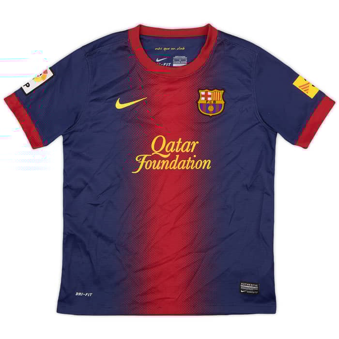 2012-13 Barcelona Home Shirt - 8/10 - (M.Boys)