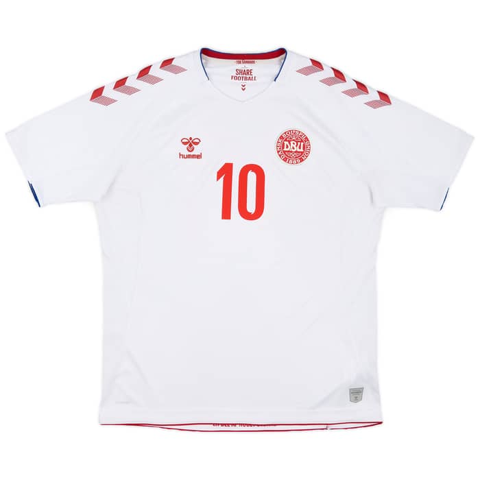 2018-19 Denmark Away Shirt Eriksen #10 - 7/10 - (XL)