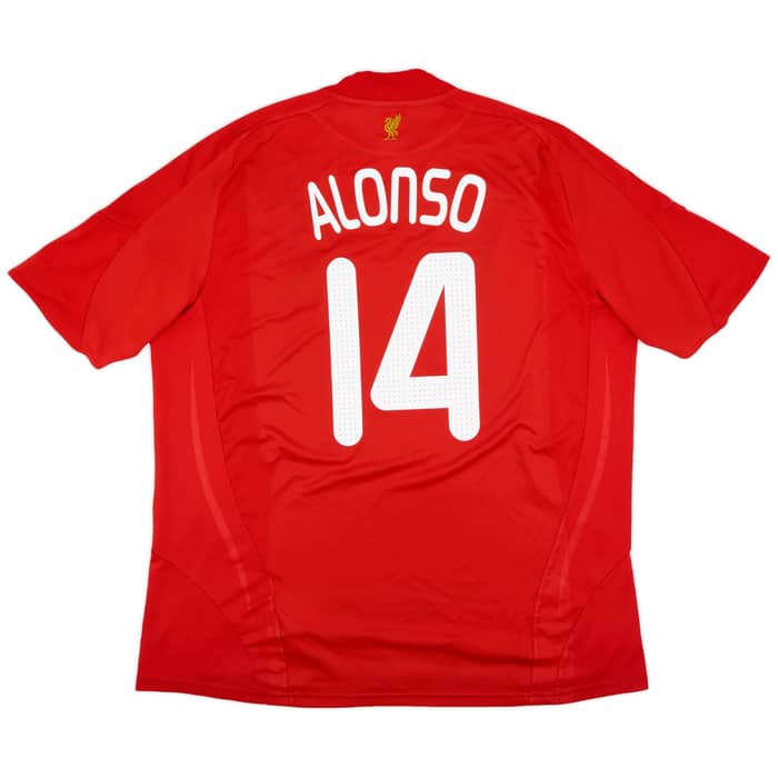 2008-10 Liverpool Home Shirt Alonso #14 - 5/10 - (XXL)