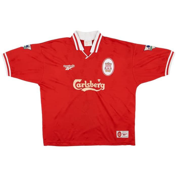 1996-98 Liverpool Home Shirt Fowler #9 - 7/10 - (XXL)