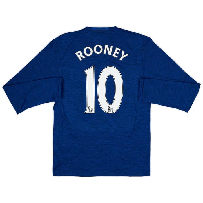 2016-17 Manchester United Away L/S Shirt Rooney #10 (S)
