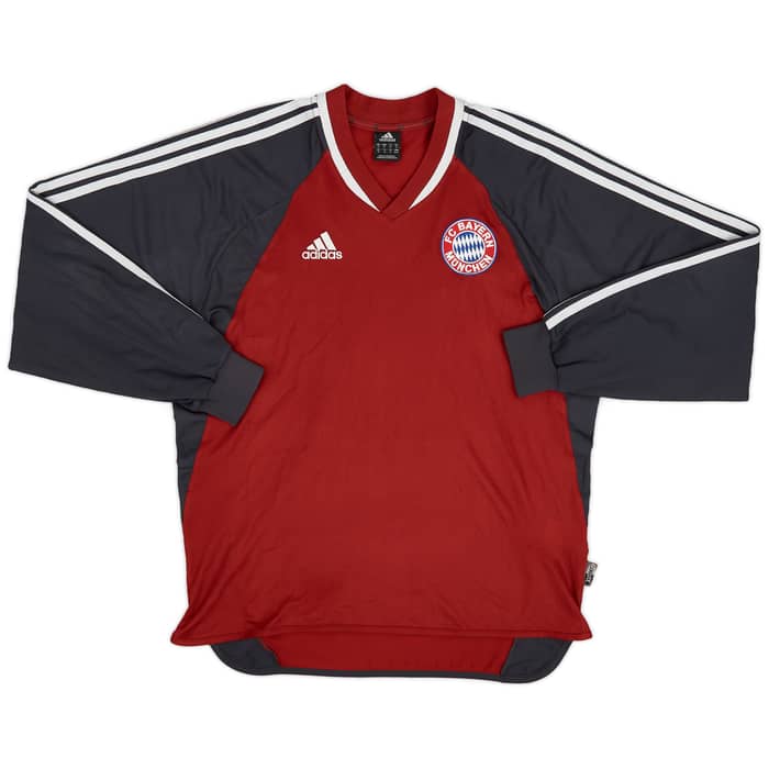 2001-02 Bayern Munich Authentic Home L/S Shirt Elber #9 - 6/10 - (M)