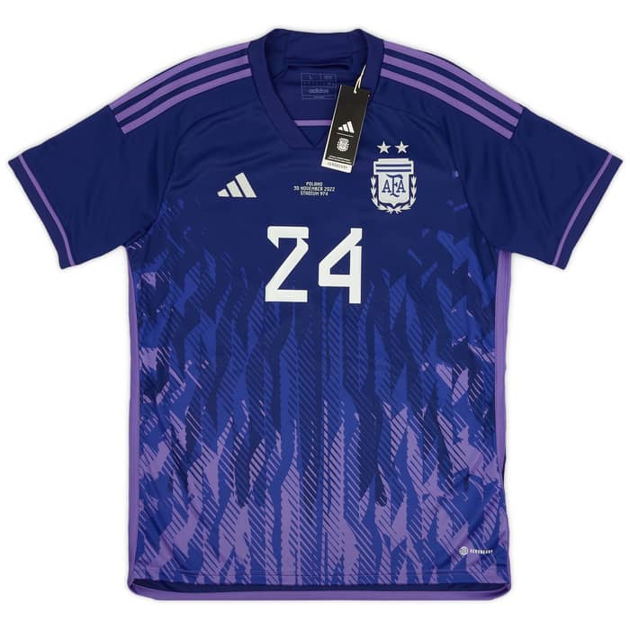 2022-23 Argentina Away 'vs Poland' Shirt E.Fernandez #24 (L)