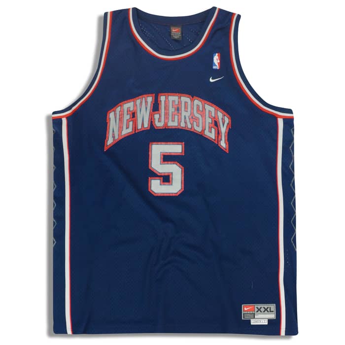2001-04 New Jersey Nets Kidd #5 Nike Swingman Jersey (Away) XXL