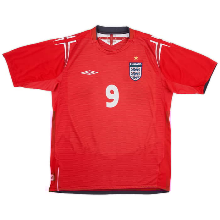 2004-06 England Away Shirt Rooney #9 - 7/10 - (L)