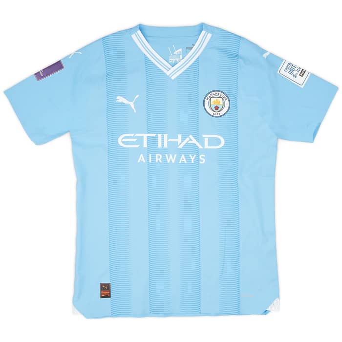 2023-24 Manchester City Match Issue Club World Cup Home Shirt Aké #6