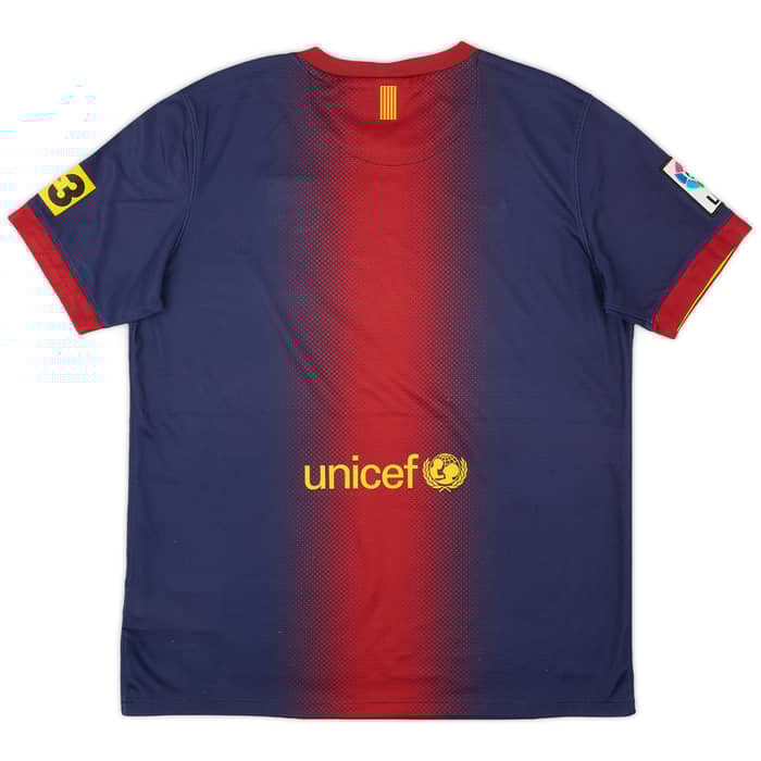 2012-13 Barcelona Home Shirt - 7/10 - (XL.Boys)