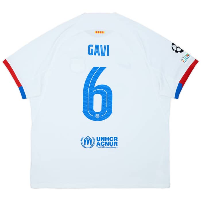 2023-24 Barcelona Away Shirt Gavi #6 - 8/10 - (XXL)