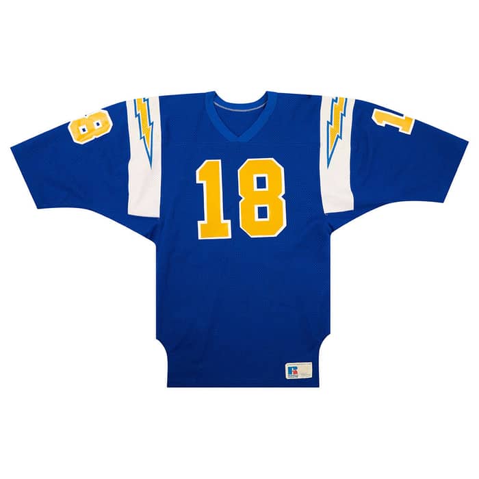 1980-84 San Diego Chargers Drucker #18 Russell Athletic Jersey (Home) S