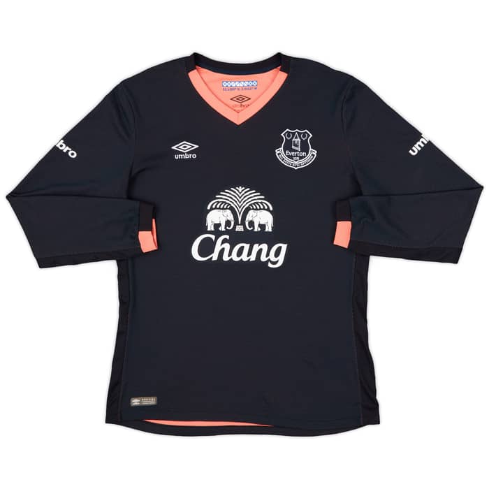 2016-17 Everton Away L/S Shirt Baines #3 - 9/10 - (M)
