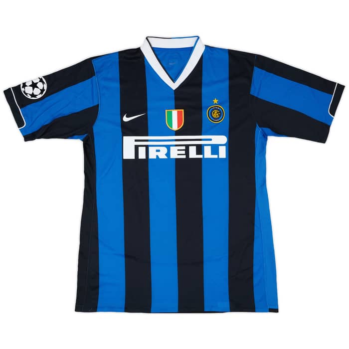 2006-07 Inter Milan Player Issue Champions League Home Shirt Ibrahimovic #8 - 6/10 - (L)