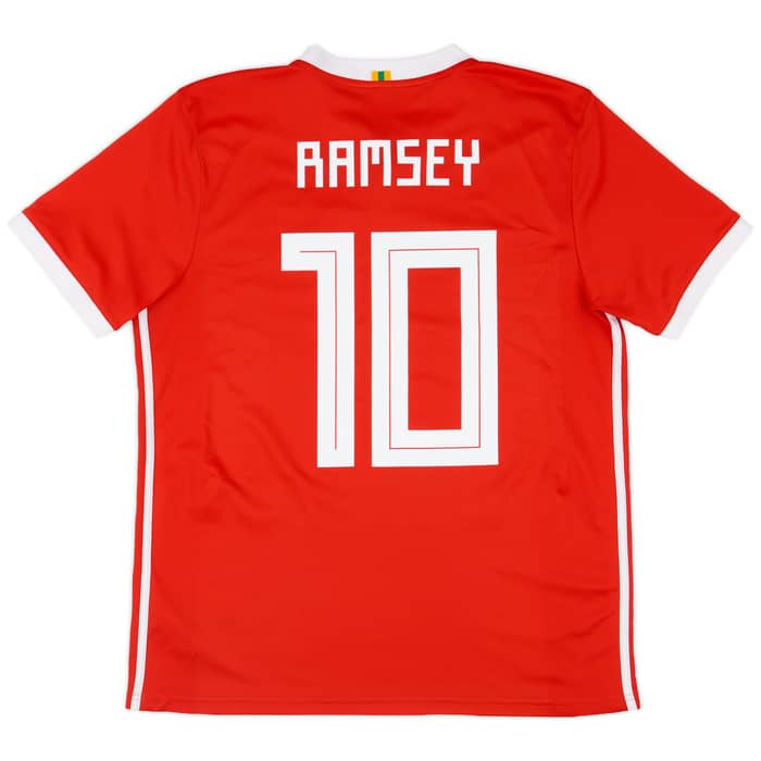 2016-17 Wales Home Shirt Ramsey #10 - 9/10 - (L)