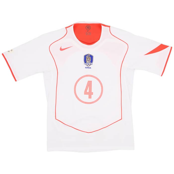 2004-06 South Player Issue Korea Away Shirt Y E Lee #4 - 10/10 - (S)