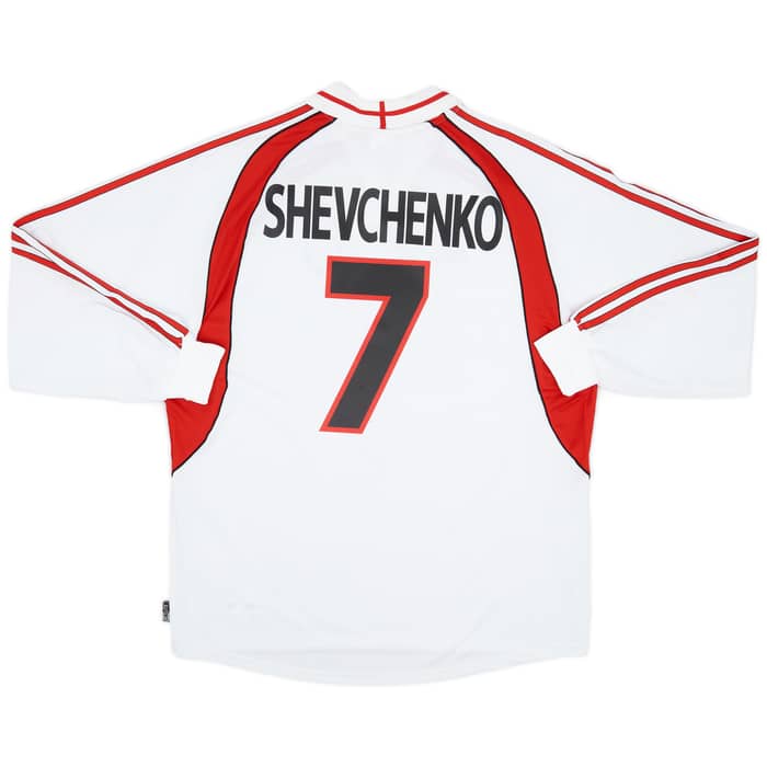 2000-02 AC Milan Away L/S Shirt Shevchenko #7 (XL)