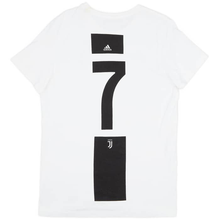 2021-22 Juventus adidas Cotton Tee #7 - 8/10 - (L)
