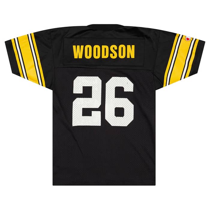 1992-96 Pittsburgh Steelers Woodson #26 Champion Jersey (Home) Y