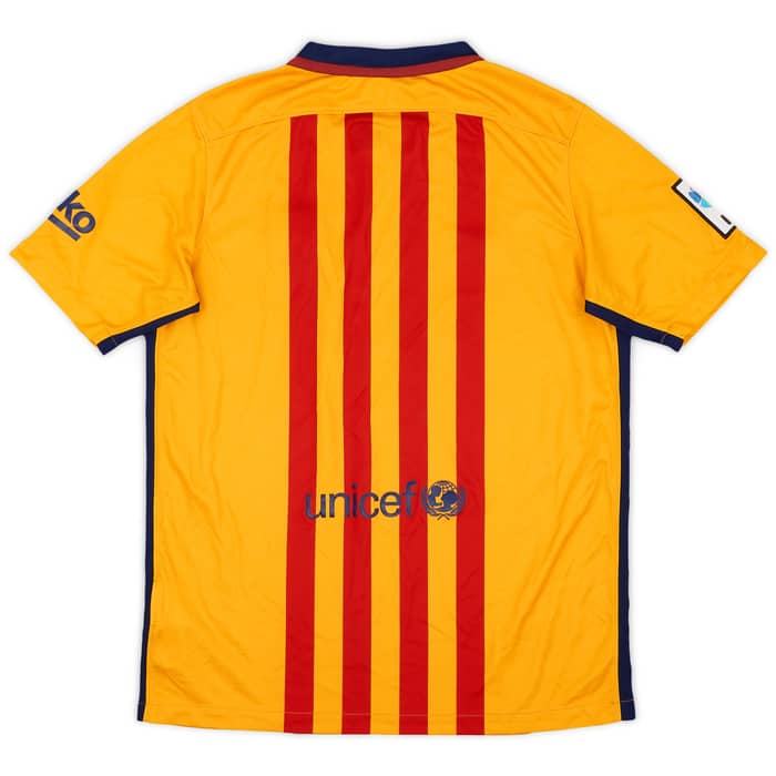 2015-16 Barcelona Away Shirt - 8/10 - (XL.Boys)