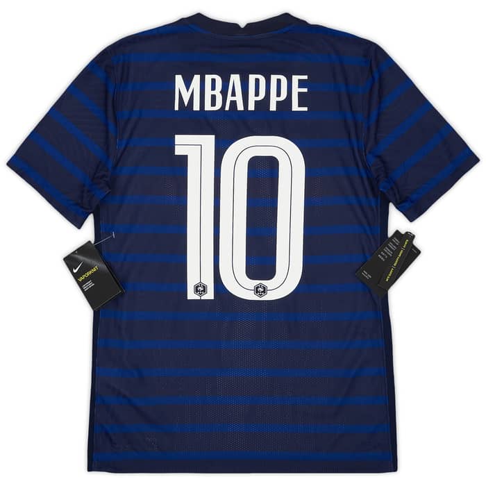 2020-21 France Authentic Home Shirt Mbappe #10 (S)