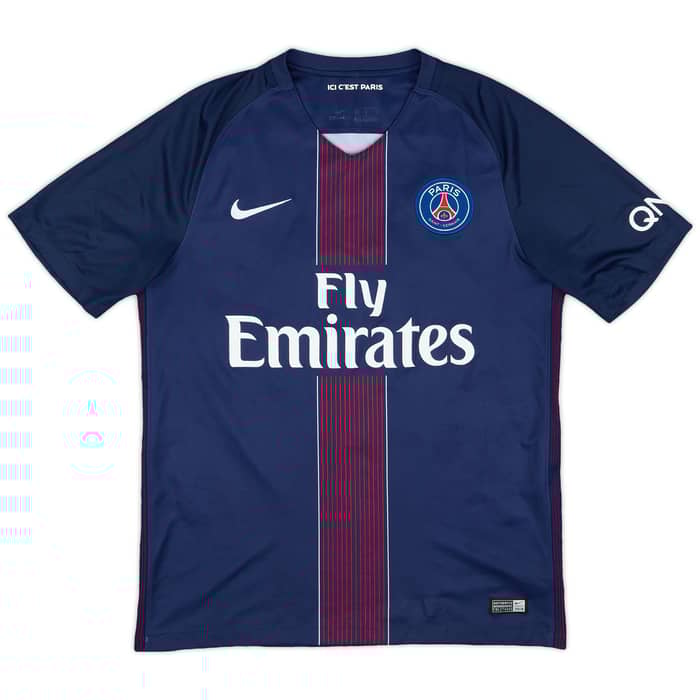 2016-17 Paris Saint-Germain Home Shirt Neymar Jr #10 - 8/10 - (M)