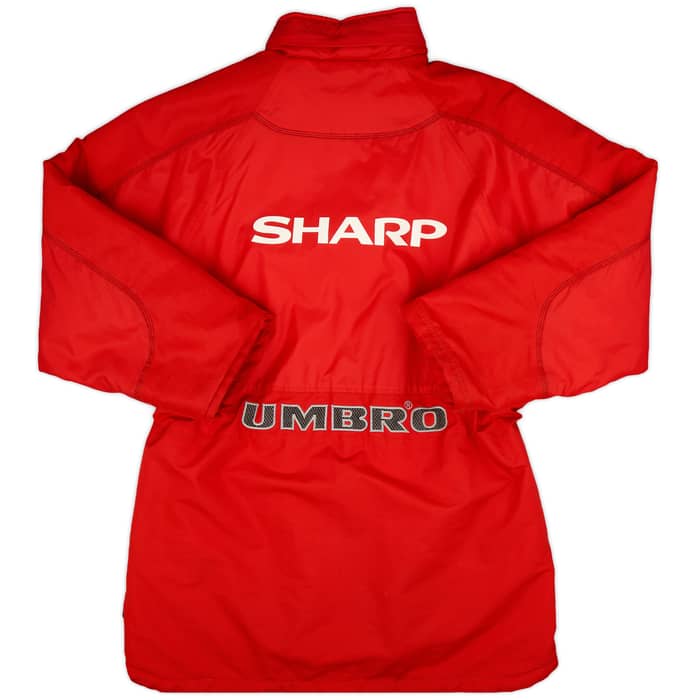 1998-99 Manchester United Umbro Padded Bench Coat - 9/10 - (L)