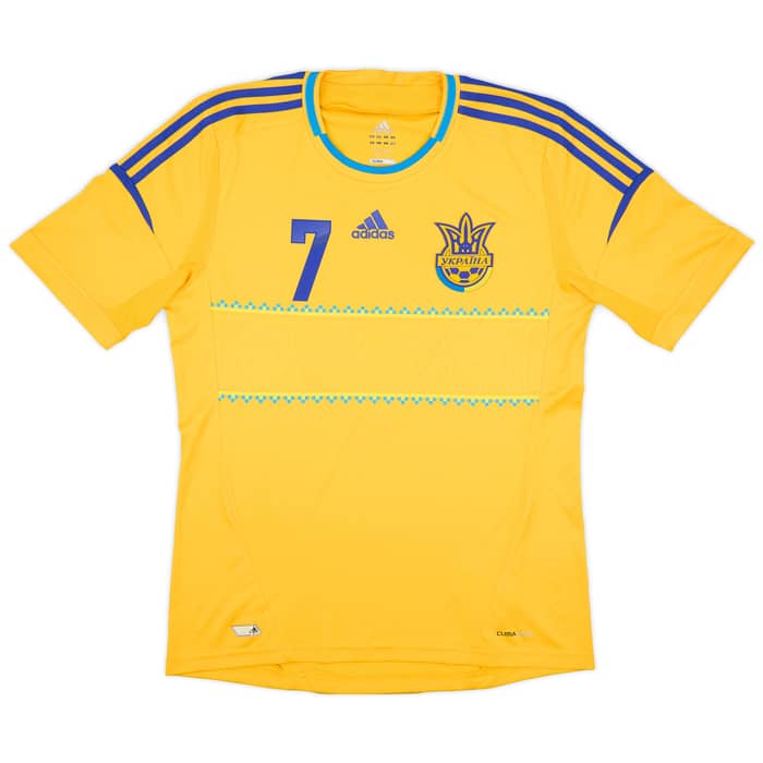 2011-13 Ukraine Home Shirt Shevchenko #7 - 8/10 - (M)